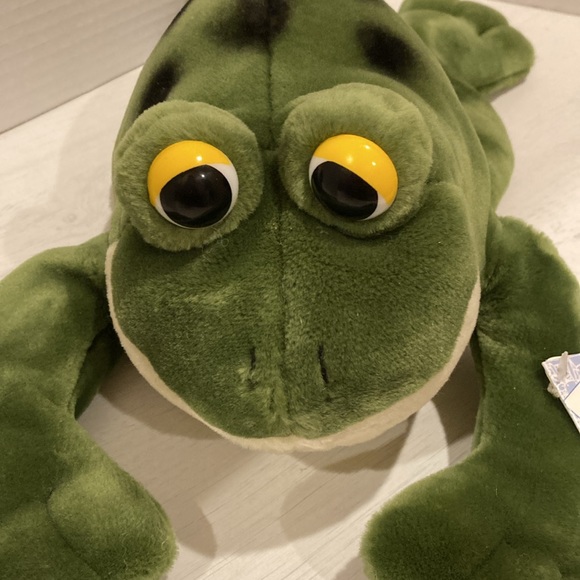 Flopsies Collection Jumpin Jacques Frog Toad Plush Stuffed Animal Green Soft 14” - Picture 2 of 11